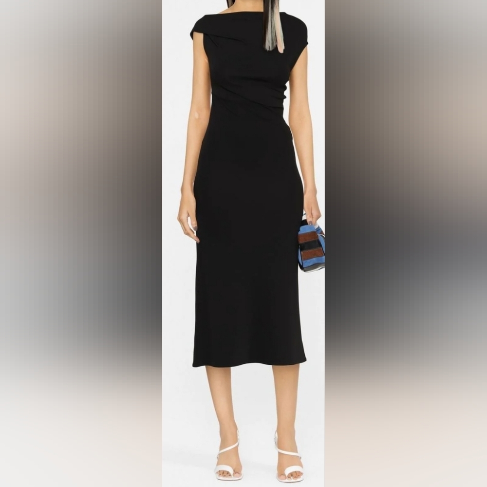 *NWT*IRO PILAR BLACK MIDI DRESS SIZE 40